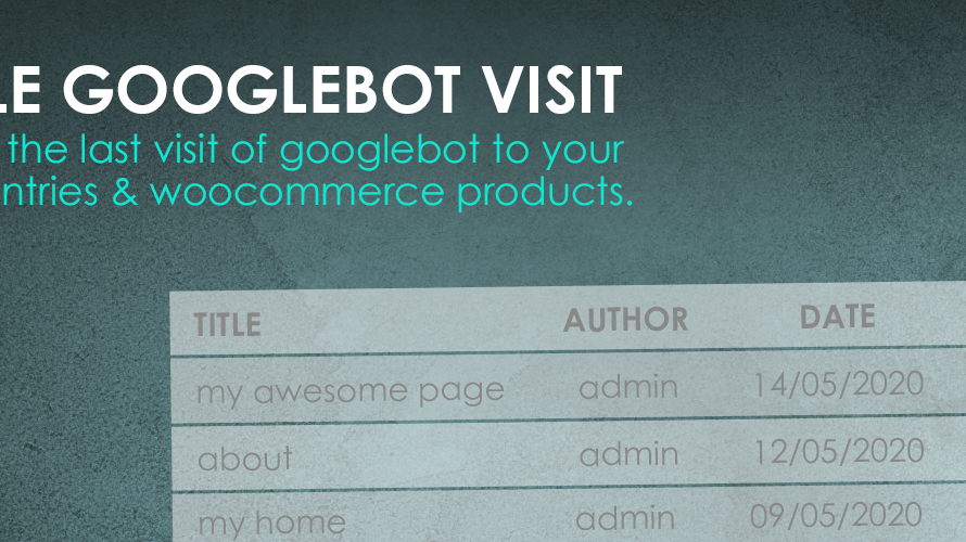 Simple Googlebot Visit, el plugin de WordPress para espiar al espía